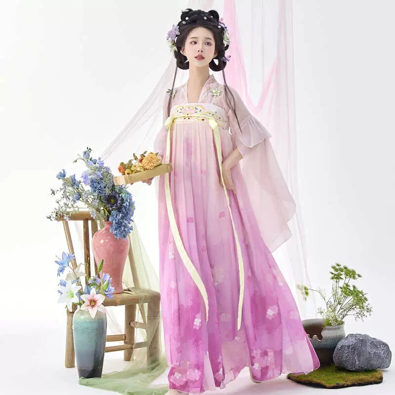 【Hanfu】Small clear lotus|Song chest - length skirthan fu Chinese han fu hanfu male tang dynasty clothes chinese hanfu tang dynasty outfits traditiona hanfu dress chinese hanfu chinese style dress dress fashion cheongsam dress q