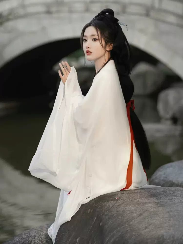 【Hanfu】Snowy Grace | Wei & Jin Style Hanfuhan fu Chinese han fu hanfu male tang dynasty clothes chinese hanfu tang dynasty outfits traditiona hanfu dress chinese hanfu chinese style dress dress fashion cheongsam dress q