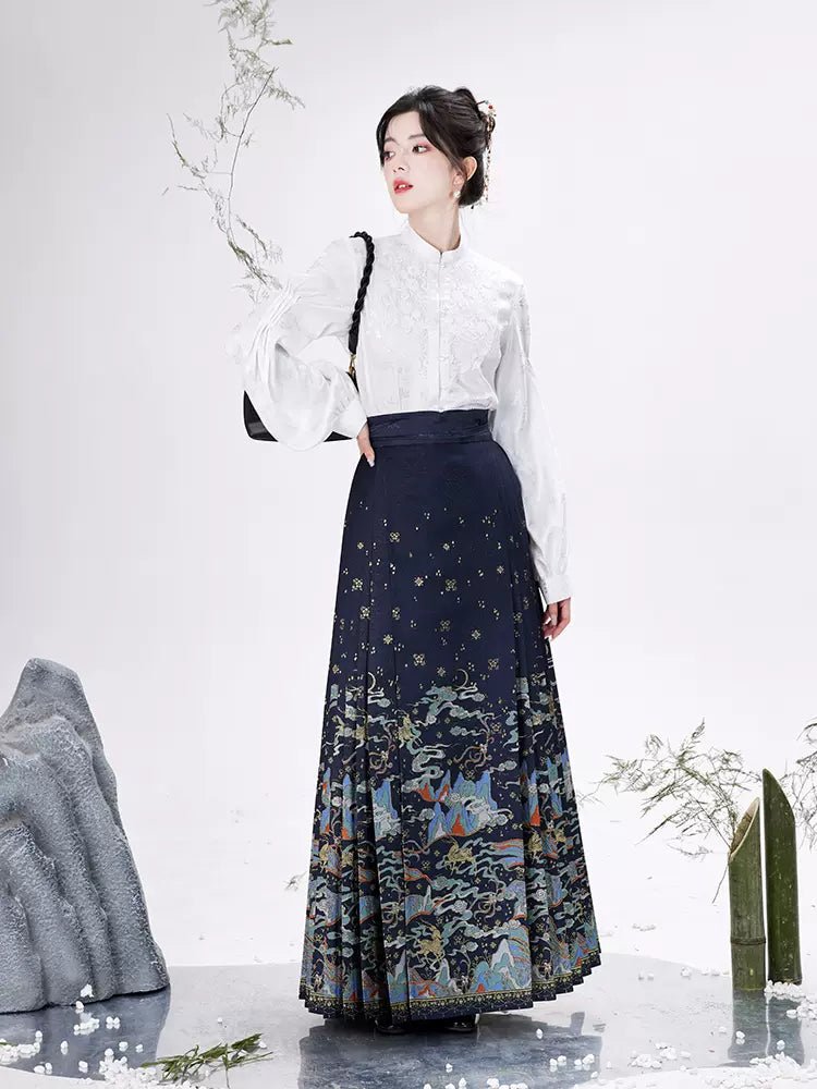 【Hanfu】Splendid Years Reflecting the Rosy Clouds |Mamian skirthan fu Chinese han fu hanfu male tang dynasty clothes chinese hanfu tang dynasty outfits traditiona hanfu dress chinese hanfu chinese style dress dress fashion cheongsam dress q