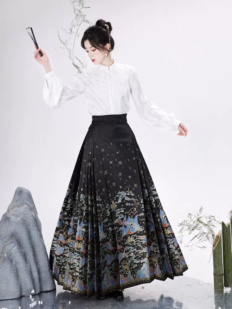 【Hanfu】Splendid Years Reflecting the Rosy Clouds |Mamian skirthan fu Chinese han fu hanfu male tang dynasty clothes chinese hanfu tang dynasty outfits traditiona hanfu dress chinese hanfu chinese style dress dress fashion cheongsam dress q