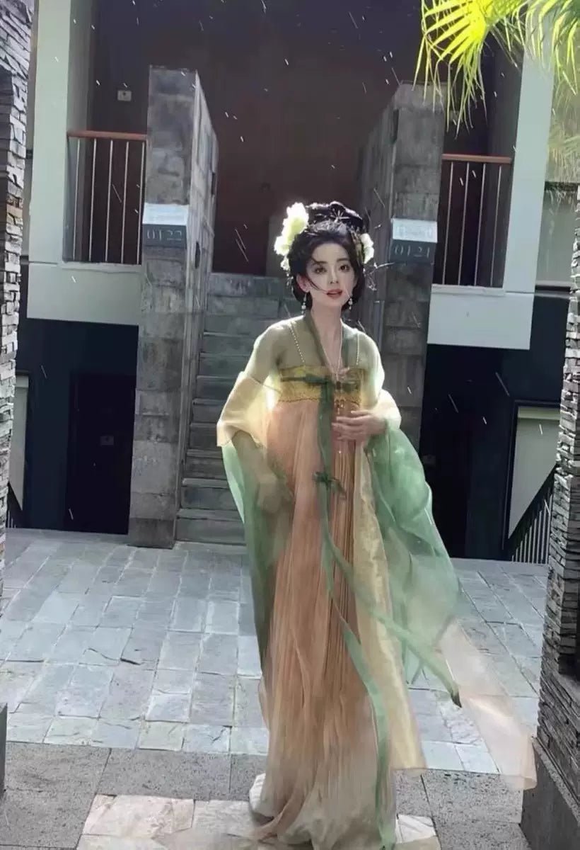 【Hanfu】Spring breeze dance|Tang chest - length pleated skirthan fu Chinese han fu hanfu male tang dynasty clothes chinese hanfu tang dynasty outfits traditiona hanfu dress chinese hanfu chinese style dress dress fashion cheongsam dress q