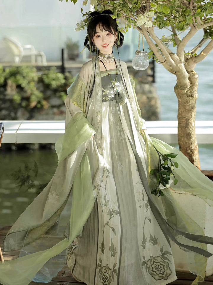 【Hanfu】Spring Is in Full Swing|Tang Chest - Length skirthan fu Chinese han fu hanfu male tang dynasty clothes chinese hanfu tang dynasty outfits traditiona hanfu dress chinese hanfu chinese style dress dress fashion cheongsam dress q