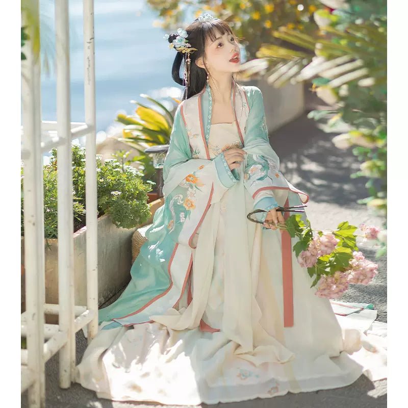 【Hanfu】Spring Water Rain |Song Chest - length skirthan fu Chinese han fu hanfu male tang dynasty clothes chinese hanfu tang dynasty outfits traditiona hanfu dress chinese hanfu chinese style dress dress fashion cheongsam dress q