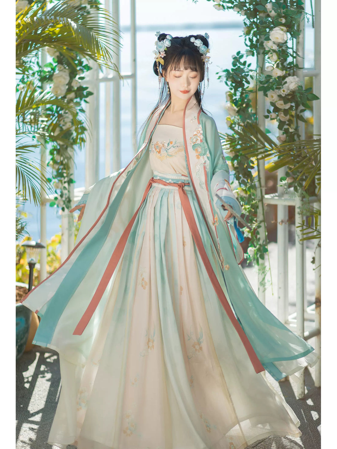 【Hanfu】Spring Water Rain |Song Chest - length skirthan fu Chinese han fu hanfu male tang dynasty clothes chinese hanfu tang dynasty outfits traditiona hanfu dress chinese hanfu chinese style dress dress fashion cheongsam dress q