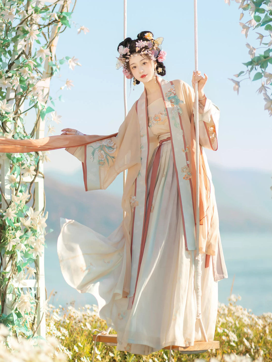 【Hanfu】Spring Water Rain |Song Chest - length skirthan fu Chinese han fu hanfu male tang dynasty clothes chinese hanfu tang dynasty outfits traditiona hanfu dress chinese hanfu chinese style dress dress fashion cheongsam dress q