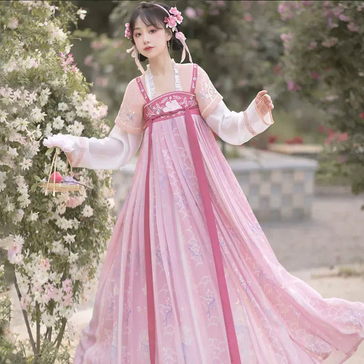 【Hanfu】Star and Moon Jellyfish | Tang Chest - Length skirthan fu Chinese han fu hanfu male tang dynasty clothes chinese hanfu tang dynasty outfits traditiona hanfu dress chinese hanfu chinese style dress dress fashion cheongsam dress q