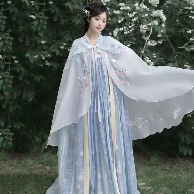 【Hanfu】Star and Moon Jellyfish | Tang Chest - Length skirthan fu Chinese han fu hanfu male tang dynasty clothes chinese hanfu tang dynasty outfits traditiona hanfu dress chinese hanfu chinese style dress dress fashion cheongsam dress q