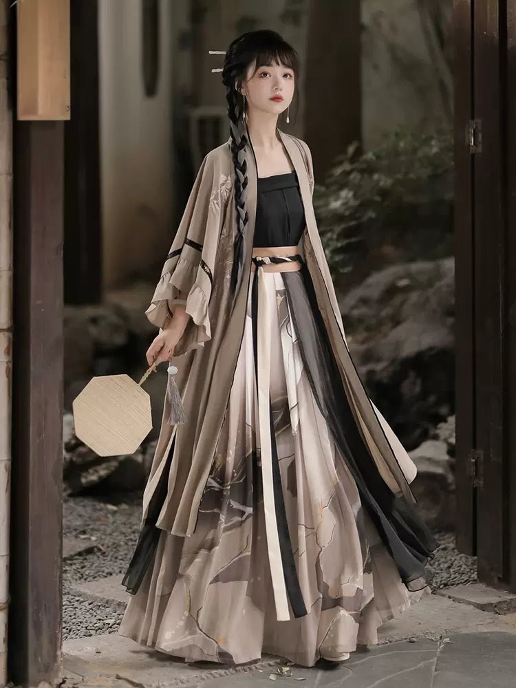 【Hanfu】Stopping clouds, falling moon|Song Waist - length skirthan fu Chinese han fu hanfu male tang dynasty clothes chinese hanfu tang dynasty outfits traditiona hanfu dress chinese hanfu chinese style dress dress fashion cheongsam dress q