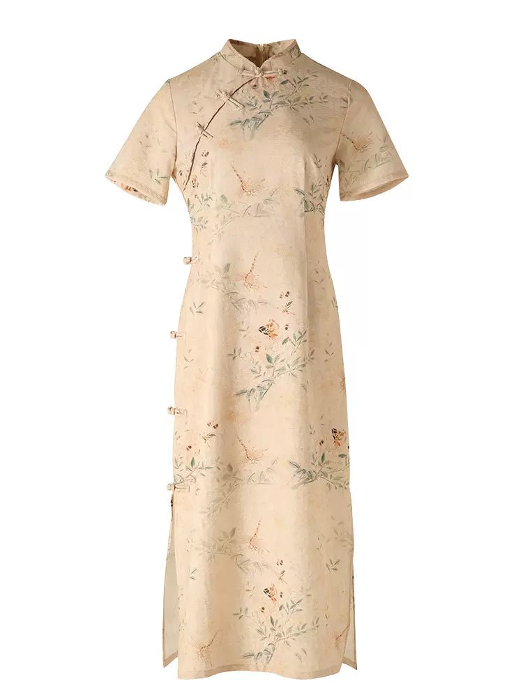 【Hanfu】Sunlit Serenity | Cheongsam/Qipaohan fu Chinese han fu hanfu male tang dynasty clothes chinese hanfu tang dynasty outfits traditiona hanfu dress chinese hanfu chinese style dress dress fashion cheongsam dress q