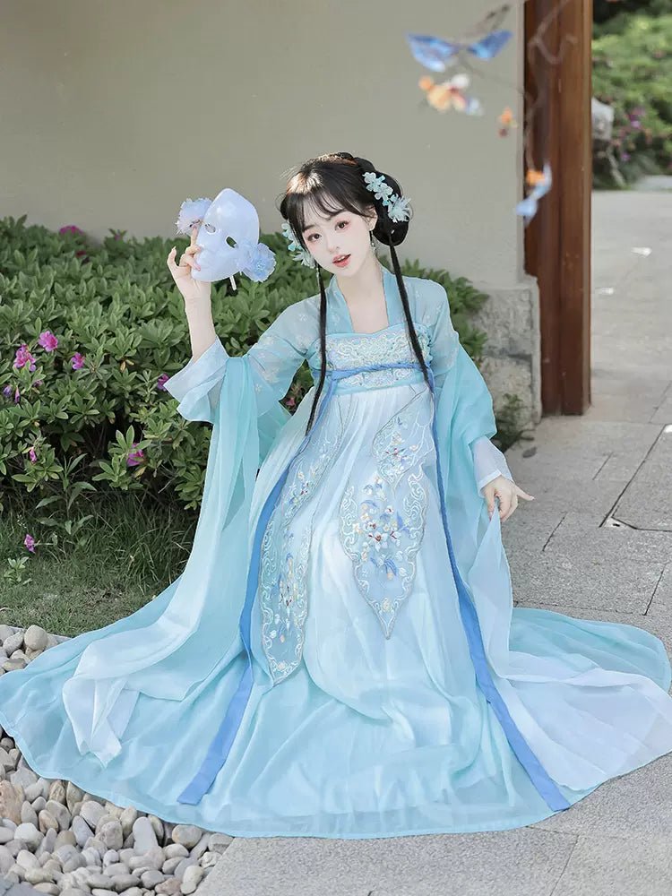 【Hanfu】The Beauty of Flowers|Tang Chest - Length skirthan fu Chinese han fu hanfu male tang dynasty clothes chinese hanfu tang dynasty outfits traditiona hanfu dress chinese hanfu chinese style dress dress fashion cheongsam dress q