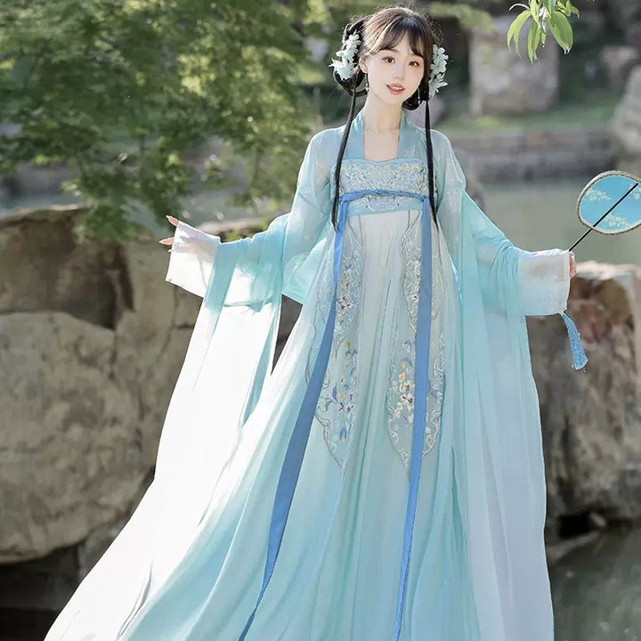 【Hanfu】The Beauty of Flowers|Tang Chest - Length skirthan fu Chinese han fu hanfu male tang dynasty clothes chinese hanfu tang dynasty outfits traditiona hanfu dress chinese hanfu chinese style dress dress fashion cheongsam dress q