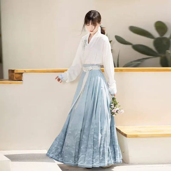 【Hanfu】The Graceful Charm of the Gentle Breeze | Mamian skirthan fu Chinese han fu hanfu male tang dynasty clothes chinese hanfu tang dynasty outfits traditiona hanfu dress chinese hanfu chinese style dress dress fashion cheongsam dress q