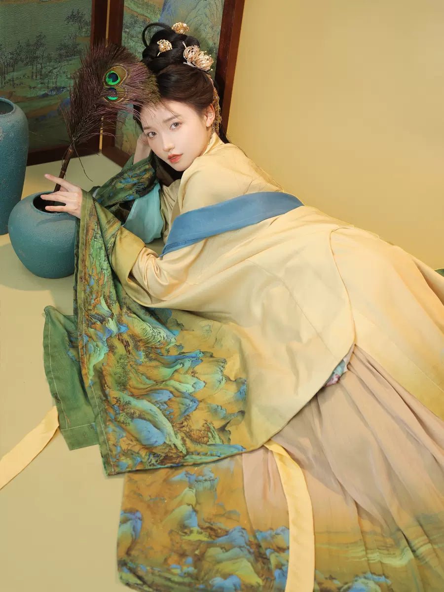 【Hanfu】The rivers and mountains are picturesque|Tang three - piece sethan fu Chinese han fu hanfu male tang dynasty clothes chinese hanfu tang dynasty outfits traditiona hanfu dress chinese hanfu chinese style dress dress fashion cheongsam dress q