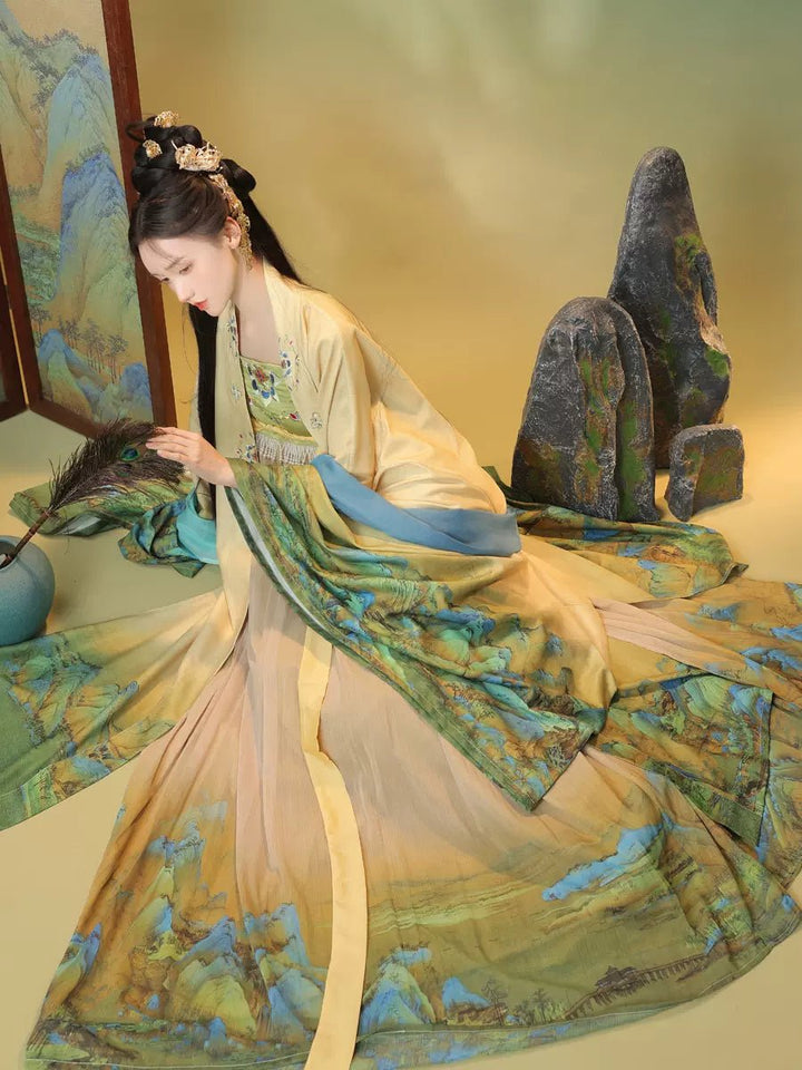 【Hanfu】The rivers and mountains are picturesque|Tang three - piece sethan fu Chinese han fu hanfu male tang dynasty clothes chinese hanfu tang dynasty outfits traditiona hanfu dress chinese hanfu chinese style dress dress fashion cheongsam dress q