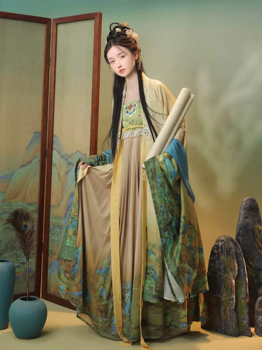 【Hanfu】The rivers and mountains are picturesque|Tang three - piece sethan fu Chinese han fu hanfu male tang dynasty clothes chinese hanfu tang dynasty outfits traditiona hanfu dress chinese hanfu chinese style dress dress fashion cheongsam dress q