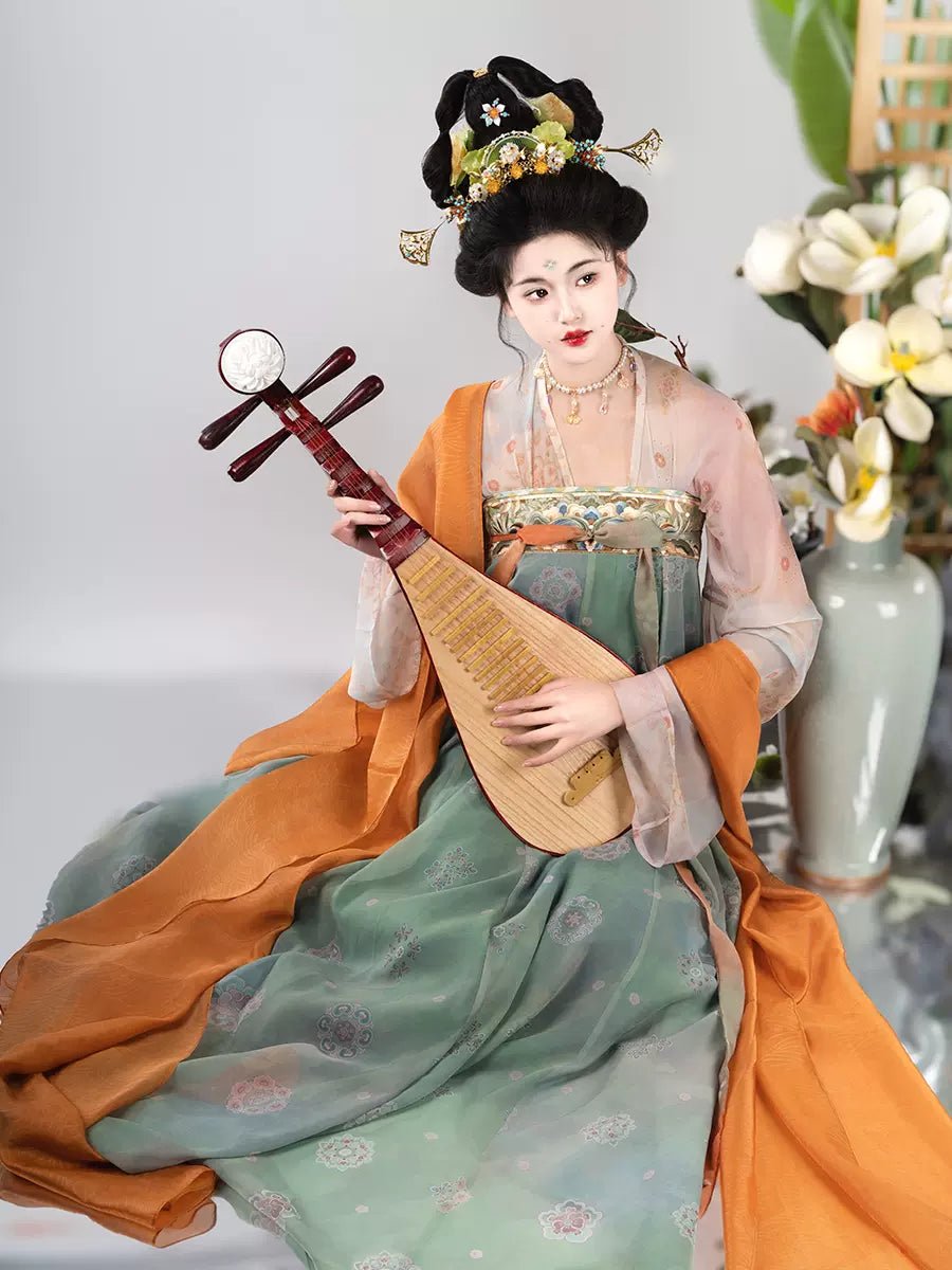 【Hanfu】Too Honorable for Words|Tang Chest - Length skirthan fu Chinese han fu hanfu male tang dynasty clothes chinese hanfu tang dynasty outfits traditiona hanfu dress chinese hanfu chinese style dress dress fashion cheongsam dress q