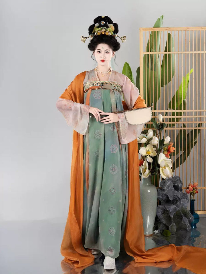 【Hanfu】Too Honorable for Words|Tang Chest - Length skirthan fu Chinese han fu hanfu male tang dynasty clothes chinese hanfu tang dynasty outfits traditiona hanfu dress chinese hanfu chinese style dress dress fashion cheongsam dress q