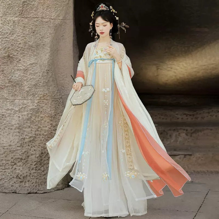 【Hanfu】Tulips|Tang Chest - Length skirthan fu Chinese han fu hanfu male tang dynasty clothes chinese hanfu tang dynasty outfits traditiona hanfu dress chinese hanfu chinese style dress dress fashion cheongsam dress q