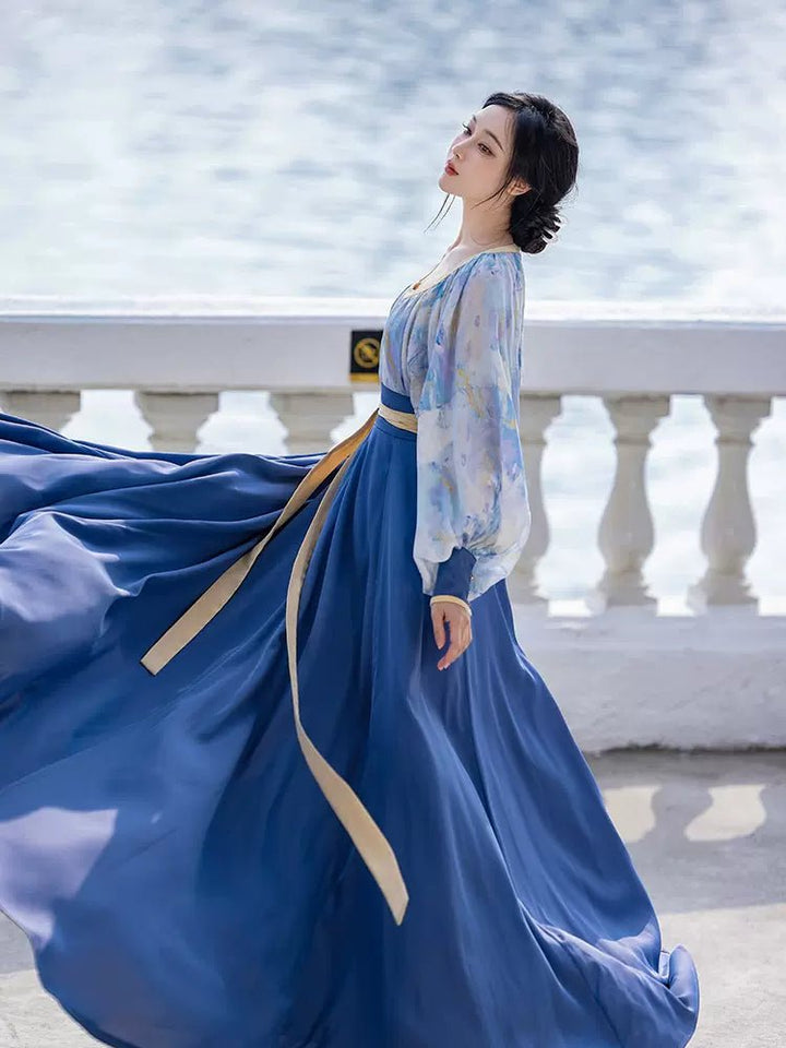 【Hanfu】﻿Van Gogh’s sea|梵高的海han fu Chinese han fu hanfu male tang dynasty clothes chinese hanfu tang dynasty outfits traditiona hanfu dress chinese hanfu chinese style dress dress fashion cheongsam dress q