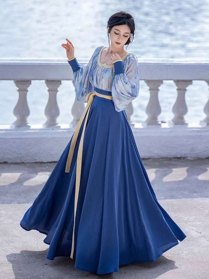 【Hanfu】﻿Van Gogh’s sea|梵高的海han fu Chinese han fu hanfu male tang dynasty clothes chinese hanfu tang dynasty outfits traditiona hanfu dress chinese hanfu chinese style dress dress fashion cheongsam dress q