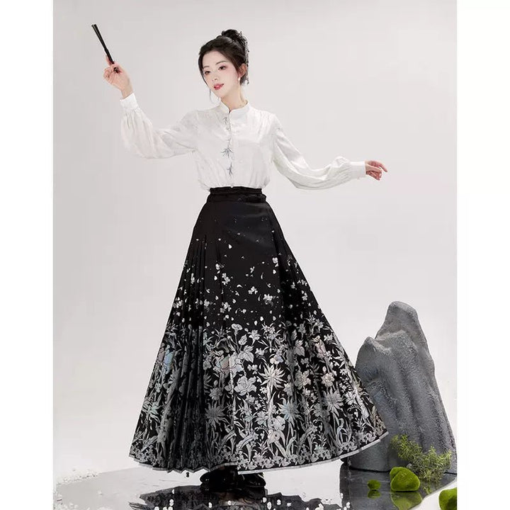 【Hanfu】Verdant Elegance, Poetic Fragrance | Mamian skirthan fu Chinese han fu hanfu male tang dynasty clothes chinese hanfu tang dynasty outfits traditiona hanfu dress chinese hanfu chinese style dress dress fashion cheongsam dress q