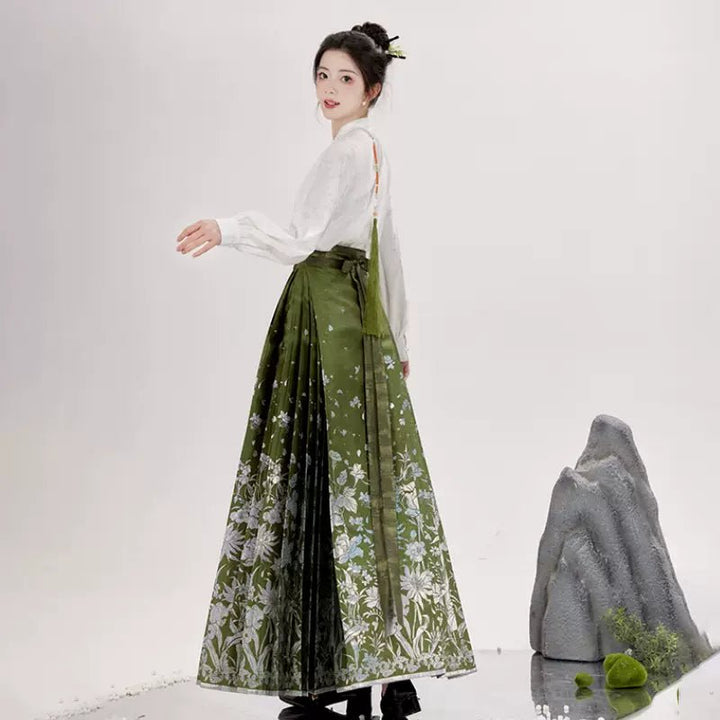 【Hanfu】Verdant Elegance, Poetic Fragrance | Mamian skirthan fu Chinese han fu hanfu male tang dynasty clothes chinese hanfu tang dynasty outfits traditiona hanfu dress chinese hanfu chinese style dress dress fashion cheongsam dress q