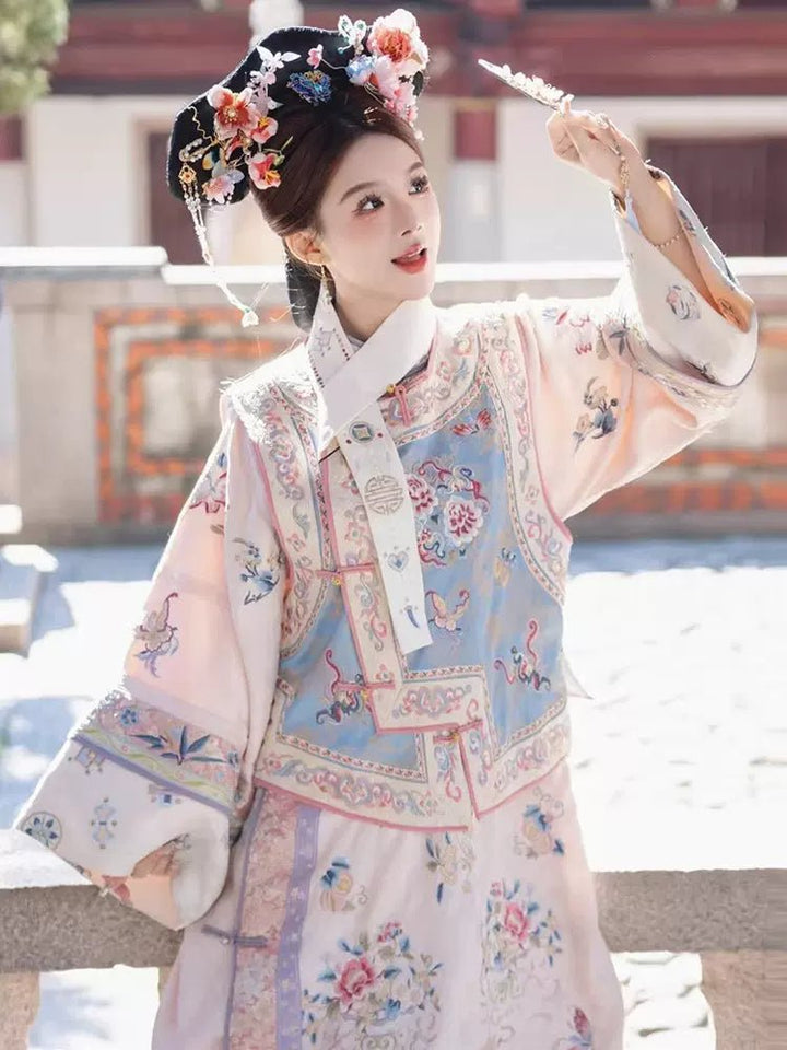 【Hanfu】Whispering Blossom Dream | Qing Style Hanfuhan fu Chinese han fu hanfu male tang dynasty clothes chinese hanfu tang dynasty outfits traditiona hanfu dress chinese hanfu chinese style dress dress fashion cheongsam dress q