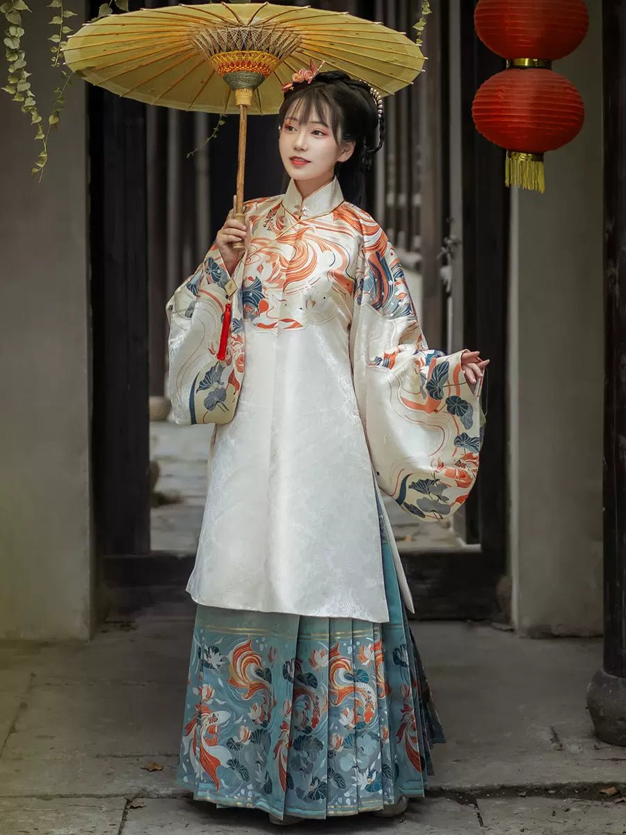 【Hanfu】Whispering Blossoms | Ming Style Hanfu - Hanrongproduct_type#Hanrong【Hanfu】Whispering Blossoms | Ming Style Hanfu