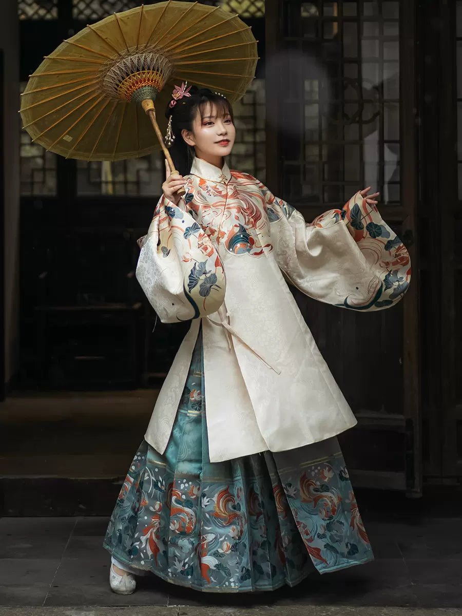 【Hanfu】Whispering Blossoms | Ming Style Hanfu - Hanrongproduct_type#Hanrong【Hanfu】Whispering Blossoms | Ming Style Hanfu