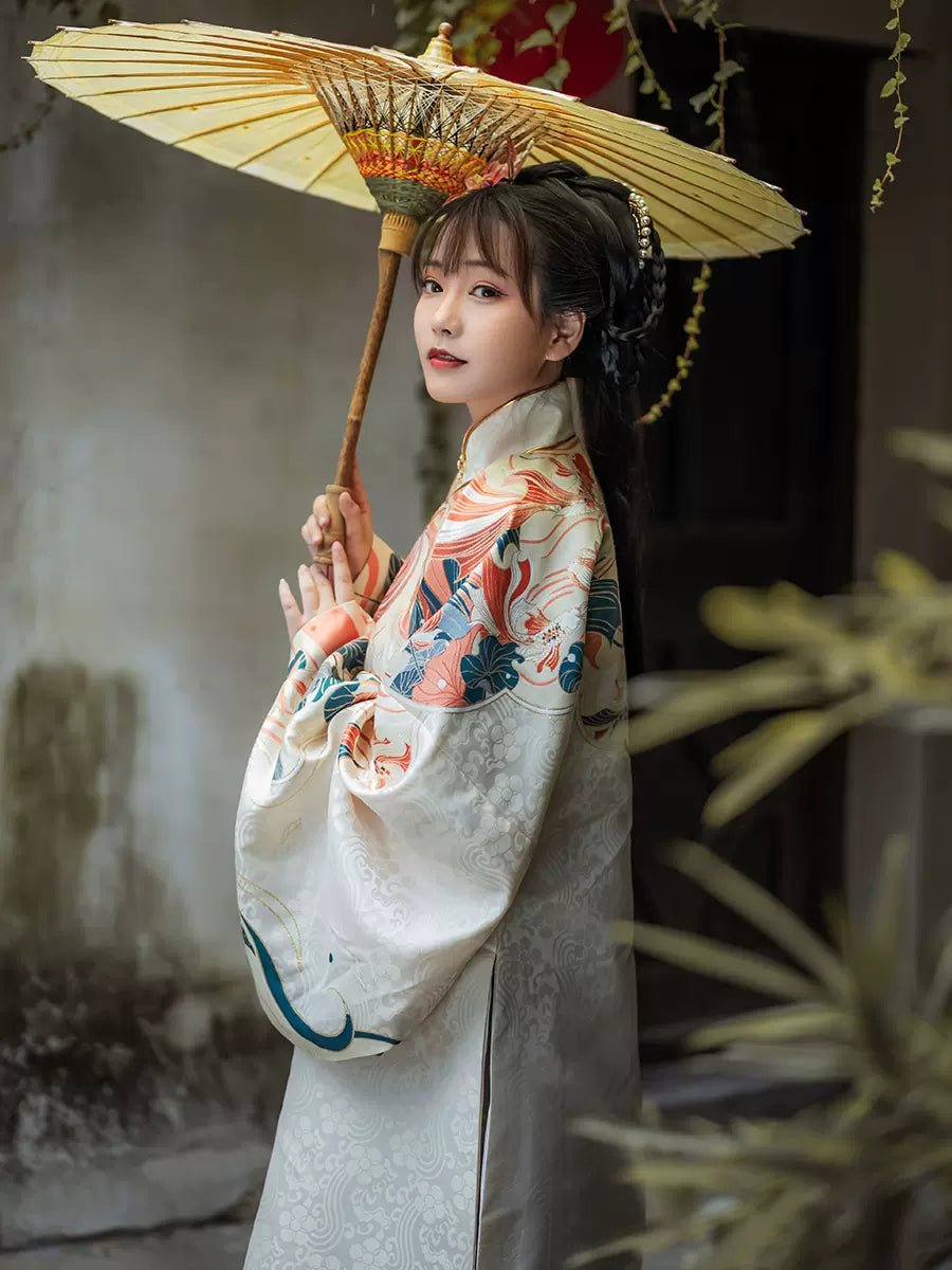 【Hanfu】Whispering Blossoms | Ming Style Hanfu - Hanrongproduct_type#Hanrong【Hanfu】Whispering Blossoms | Ming Style Hanfu