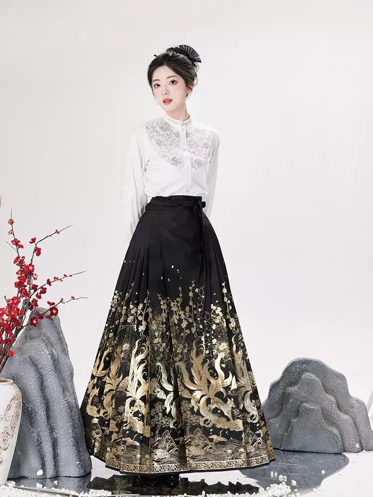 【Hanfu】Whispering Pines and Bamboo Dew | Mamian skirthan fu Chinese han fu hanfu male tang dynasty clothes chinese hanfu tang dynasty outfits traditiona hanfu dress chinese hanfu chinese style dress dress fashion cheongsam dress q