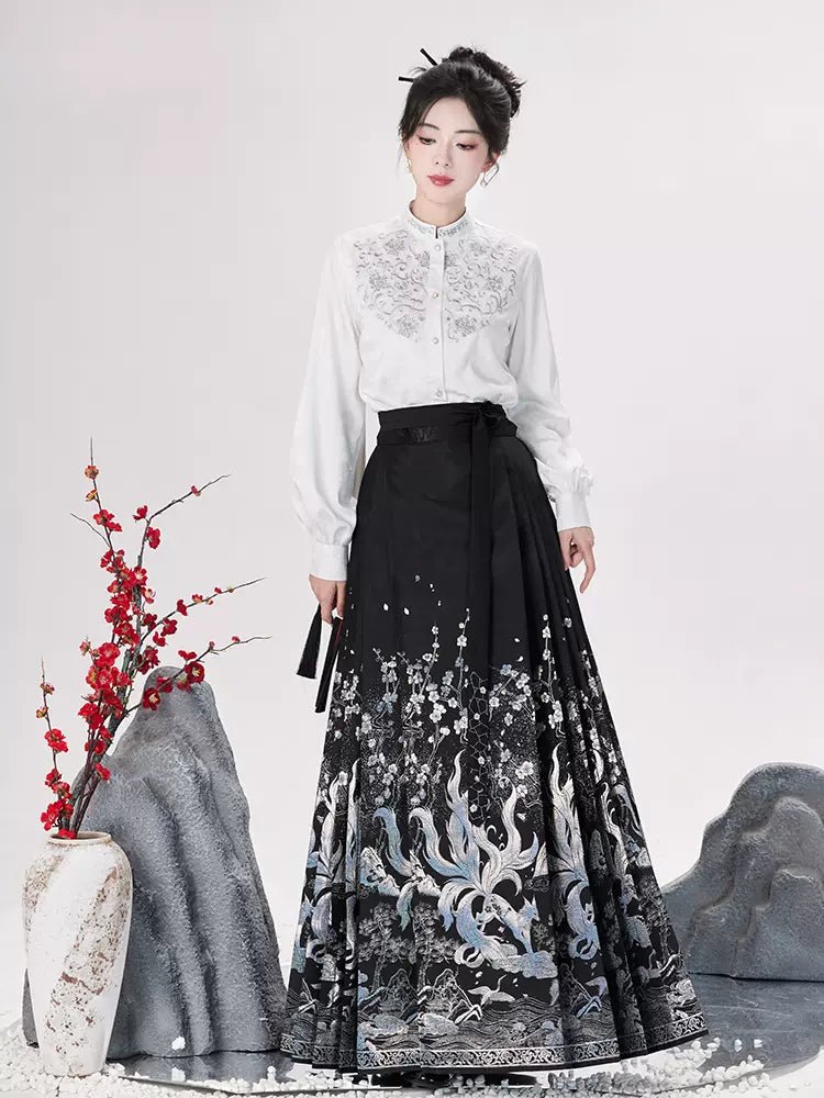 【Hanfu】Whispering Pines and Bamboo Dew | Mamian skirthan fu Chinese han fu hanfu male tang dynasty clothes chinese hanfu tang dynasty outfits traditiona hanfu dress chinese hanfu chinese style dress dress fashion cheongsam dress q