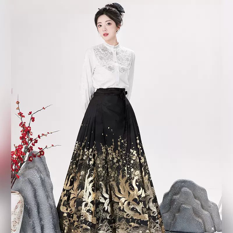 【Hanfu】Whispering Pines and Bamboo Dew | Mamian skirthan fu Chinese han fu hanfu male tang dynasty clothes chinese hanfu tang dynasty outfits traditiona hanfu dress chinese hanfu chinese style dress dress fashion cheongsam dress q