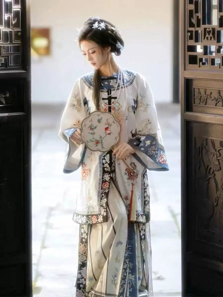 【Hanfu】Whispers of Magnolia | Qing Style Hanfuhan fu Chinese han fu hanfu male tang dynasty clothes chinese hanfu tang dynasty outfits traditiona hanfu dress chinese hanfu chinese style dress dress fashion cheongsam dress q