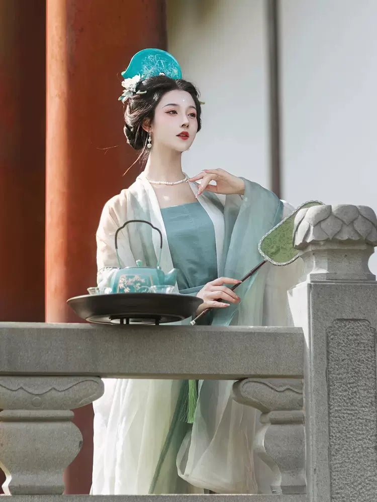 【Hanfu】Whispers of Verdant Serenity | Song Dynasty Hanfuhan fu Chinese han fu hanfu male tang dynasty clothes chinese hanfu tang dynasty outfits traditiona hanfu dress chinese hanfu chinese style dress dress fashion cheongsam dress q