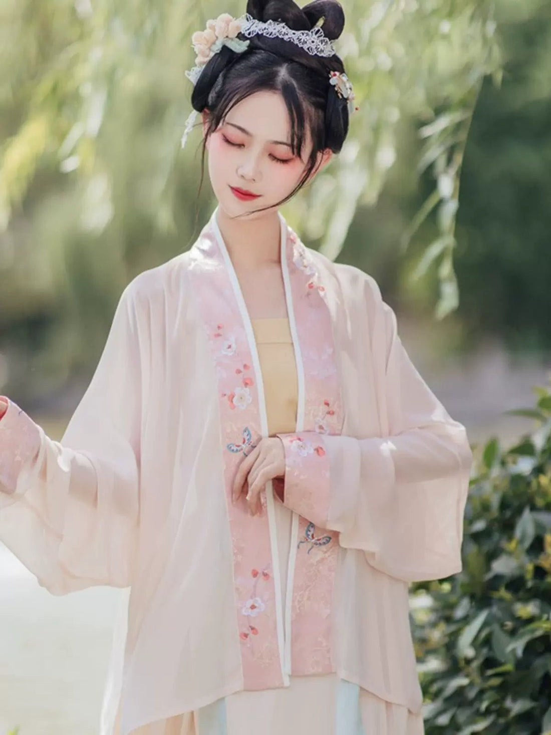 【Hanfu】Willow Shade and Floral Shadows | Song Style Hanfuhan fu Chinese han fu hanfu male tang dynasty clothes chinese hanfu tang dynasty outfits traditiona hanfu dress chinese hanfu chinese style dress dress fashion cheongsam dress q