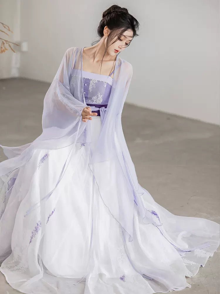 【Hanfu】﻿Wisteria flower cluster|紫藤花序han fu Chinese han fu hanfu male tang dynasty clothes chinese hanfu tang dynasty outfits traditiona hanfu dress chinese hanfu chinese style dress dress fashion cheongsam dress q