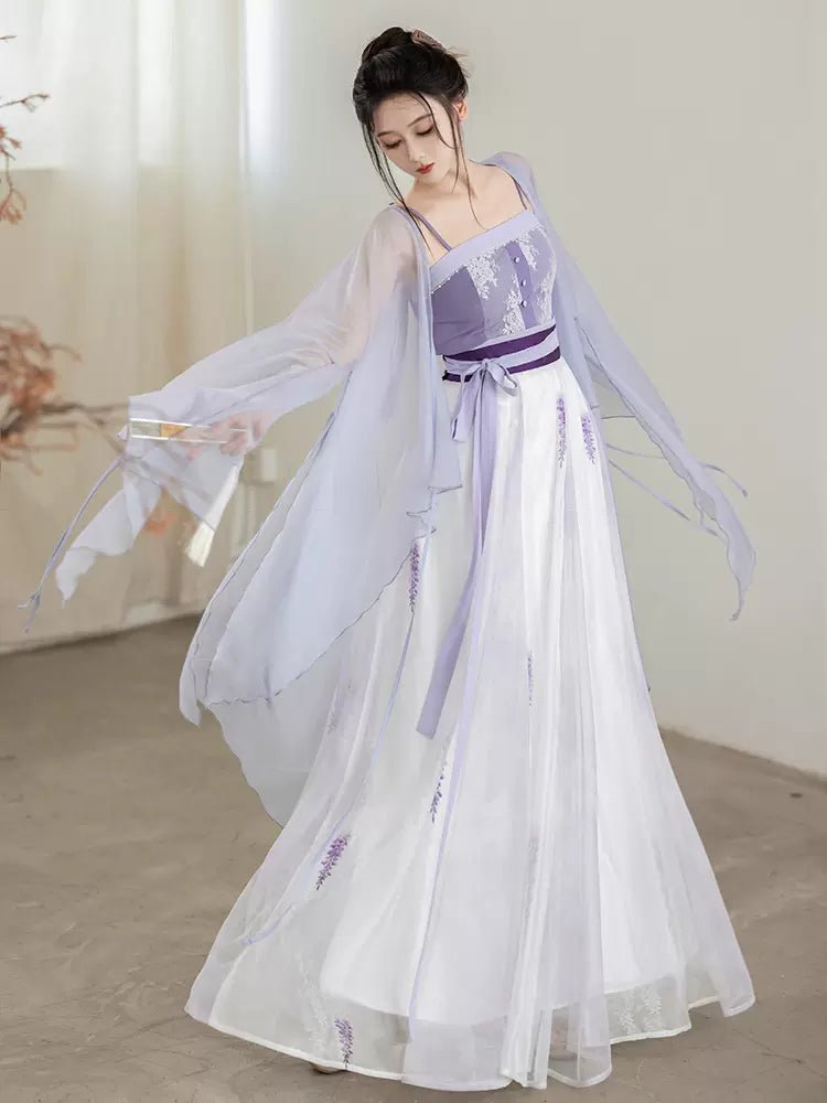 【Hanfu】﻿Wisteria flower cluster|紫藤花序han fu Chinese han fu hanfu male tang dynasty clothes chinese hanfu tang dynasty outfits traditiona hanfu dress chinese hanfu chinese style dress dress fashion cheongsam dress q