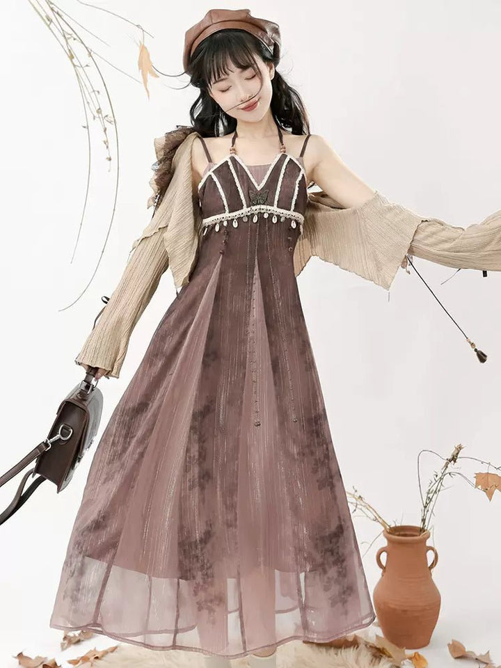 【Hanfu】Withered Butterflies in the Desert|Modern Dresshan fu Chinese han fu hanfu male tang dynasty clothes chinese hanfu tang dynasty outfits traditiona hanfu dress chinese hanfu chinese style dress dress fashion cheongsam dress q