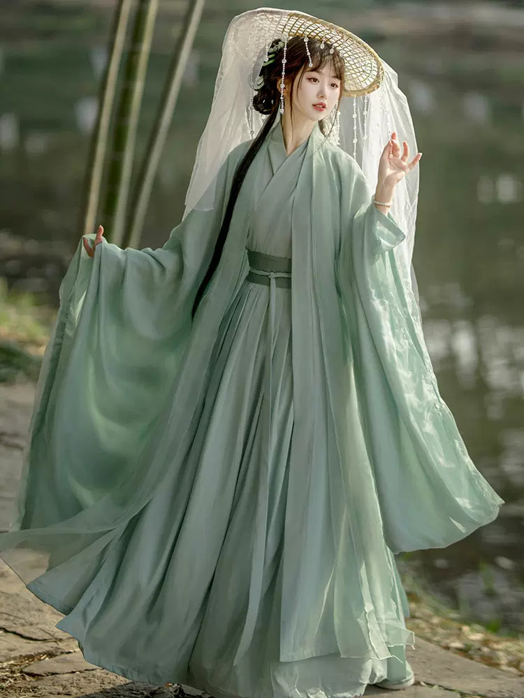 【Hanfu】Ethereal Green Dream | Wei & Jin Style Hanfuhan fu Chinese han fu hanfu male tang dynasty clothes chinese hanfu tang dynasty outfits traditiona hanfu dress chinese hanfu chinese style dress dress fashion cheongsam dress q