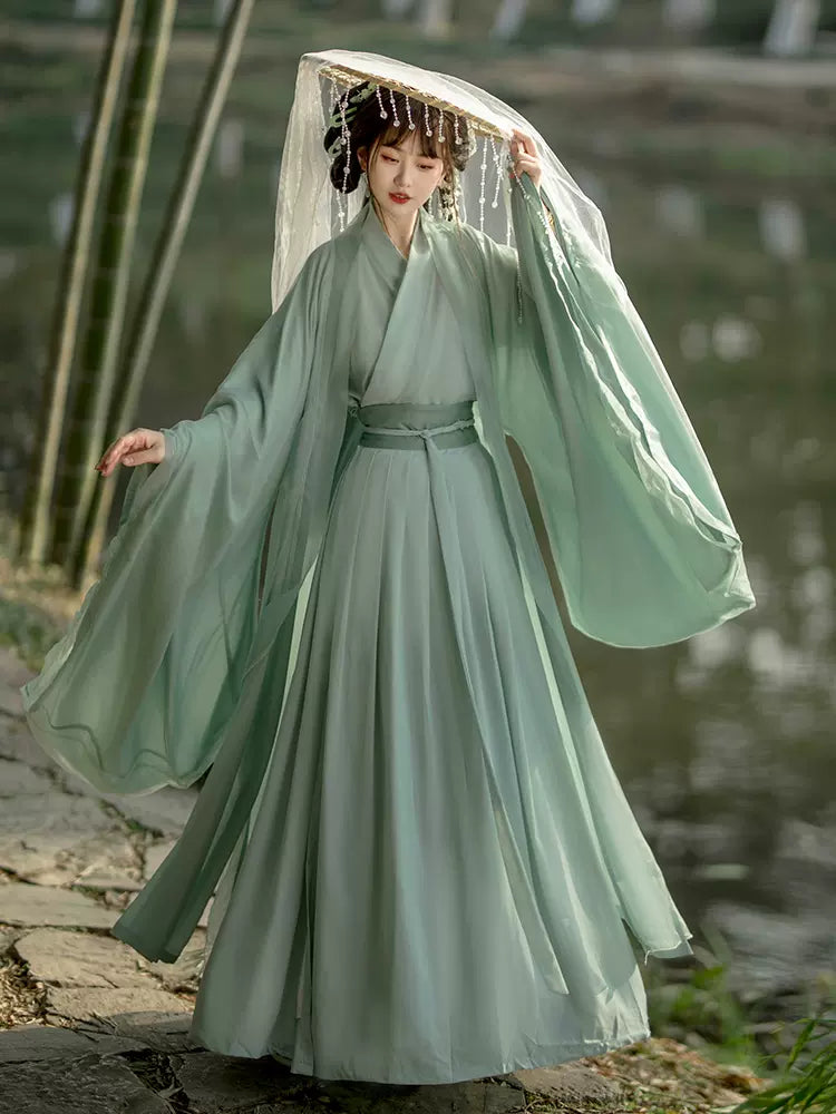 【Hanfu】Ethereal Green Dream | Wei & Jin Style Hanfuhan fu Chinese han fu hanfu male tang dynasty clothes chinese hanfu tang dynasty outfits traditiona hanfu dress chinese hanfu chinese style dress dress fashion cheongsam dress q